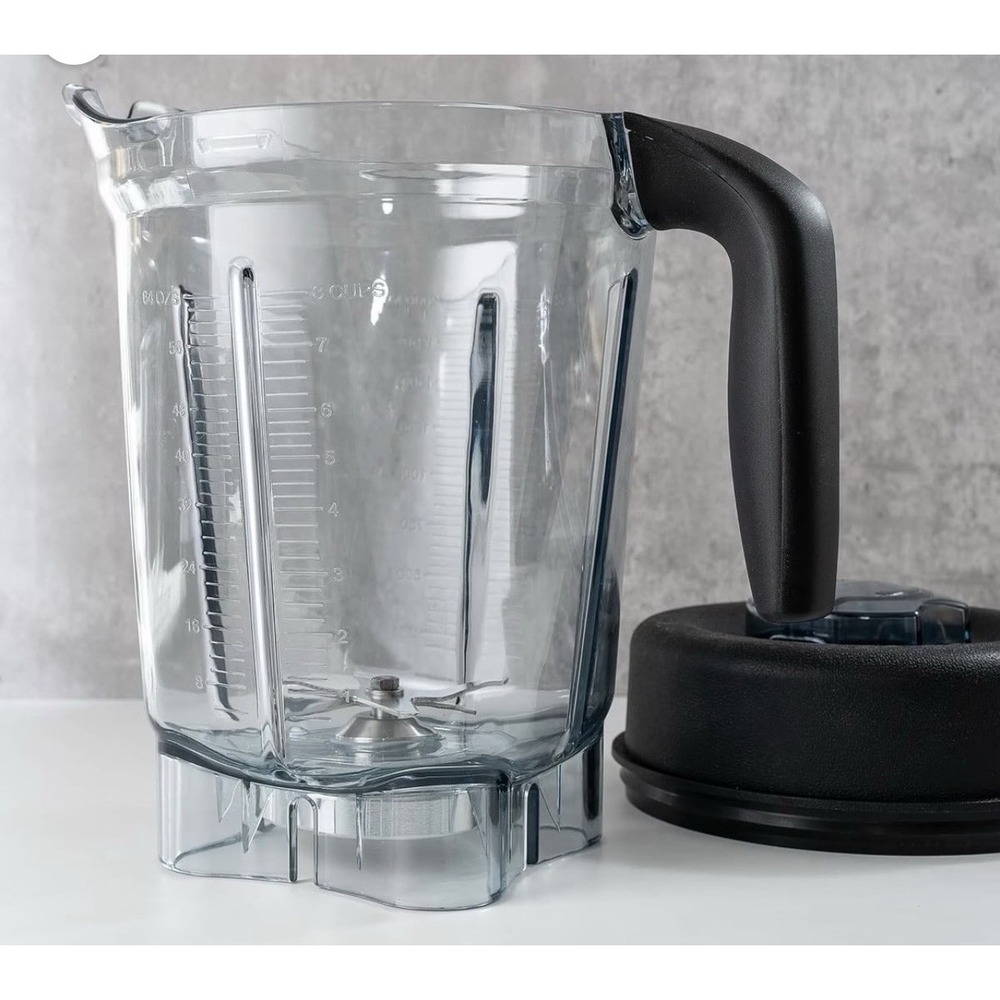 64oz Low-Profile Blender Pitcher Container Replacement for Vitamix Clear Black - Picture 4 of 11